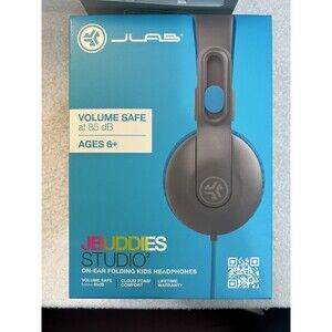 JLab JBuddies Studio – Kids Volume‑Safe Headphones – On‑Ear – Wired – Foam
